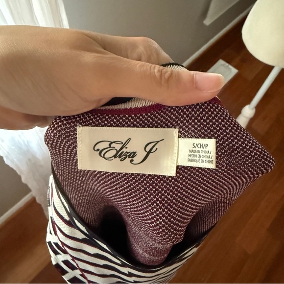 Eliza J Black and White Geometric Mini Dress - Picture 9 of 10